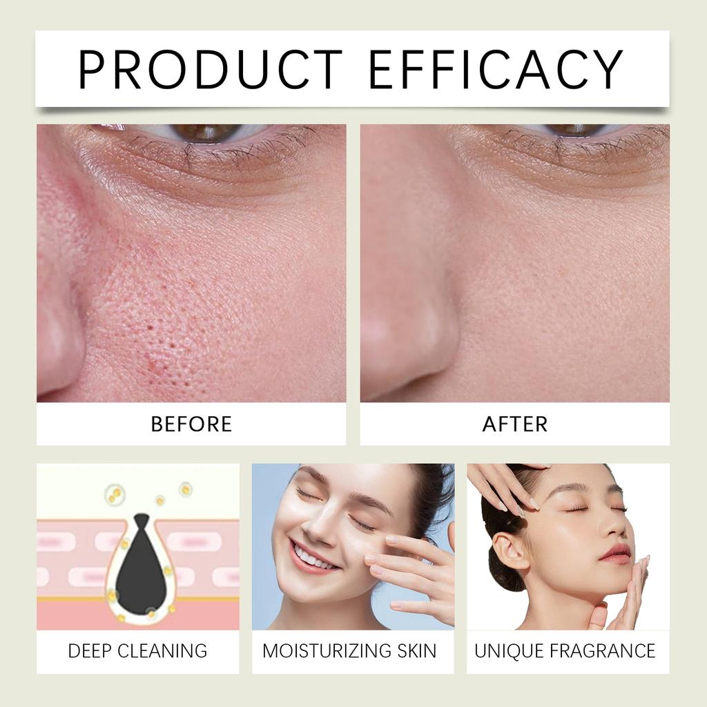 OUHOE Green Tomato Facial Cleanser Gentle cleansing pores, balancing oil, refreshing, refreshing and nourishing cleanser