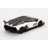 MINI GT 1/64 Scale Lamborghini Aventador SVJ 63 Bianco Asopo (White) (Left-Hand Drive) Finished Model MGT00842-L
