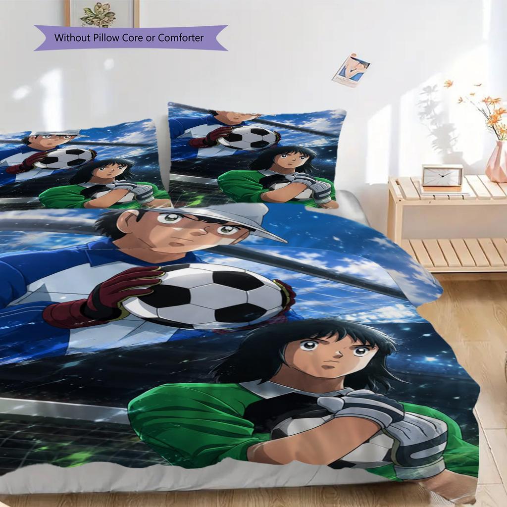 Football Dreams Dynamic Duo Bedding 1 Duvet Cover 2 Pillowcase Without Core Christmas Birthday Gift Duvet Cover And Pillowcase Bedding Set