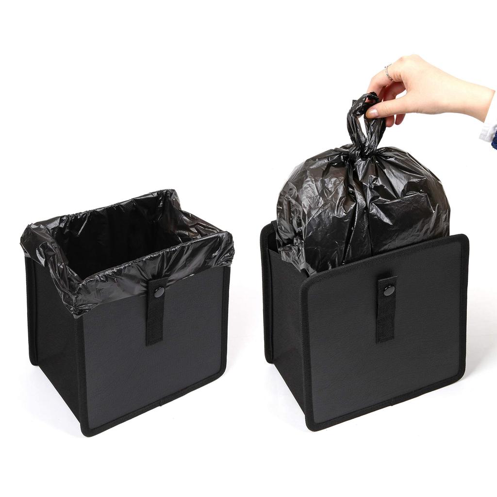 MOPCONY Car Trash Comfortable Mini Car Organizer Can, Patented, (Black)