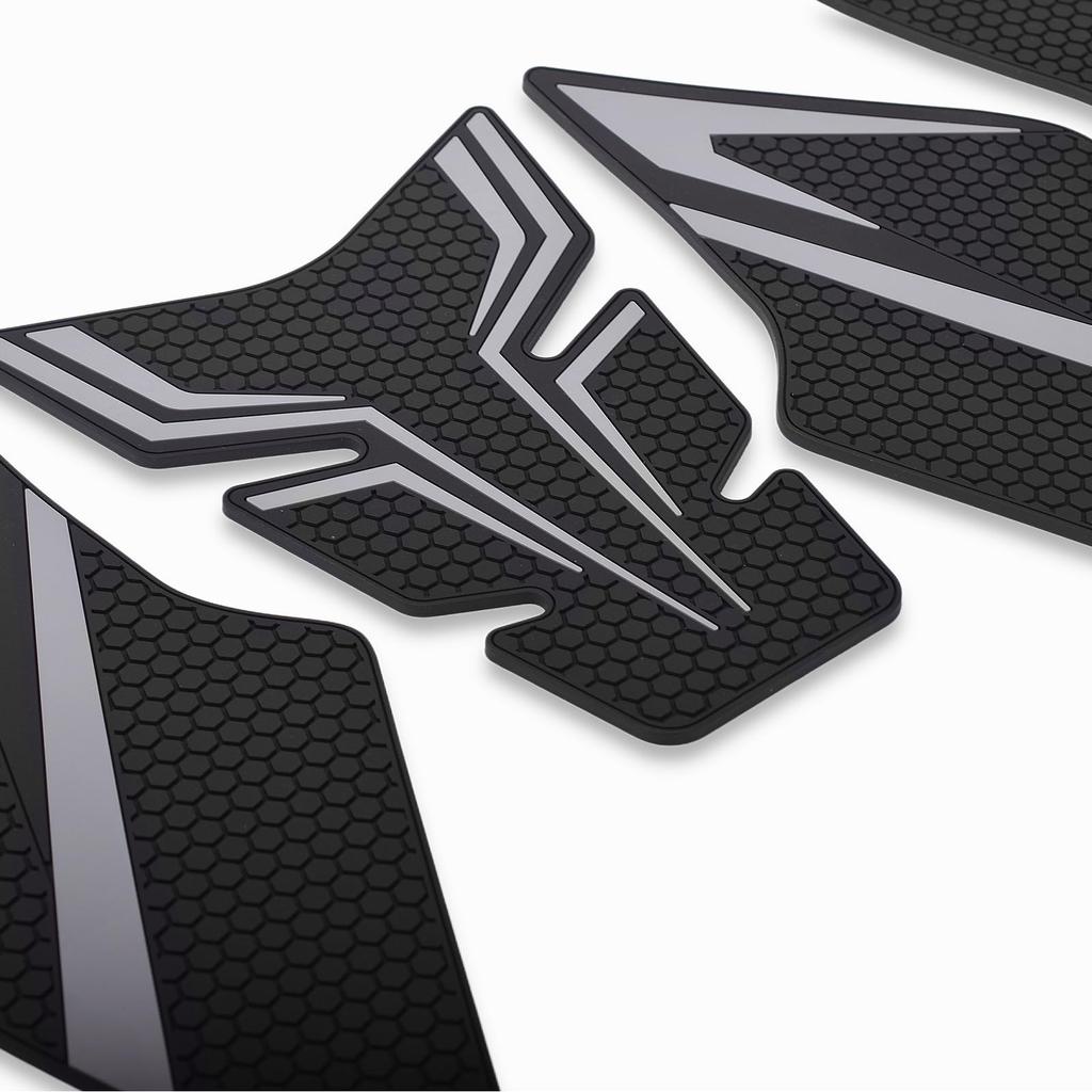 Motorcycle Traction Pads & Tank Pads for Suzuki GSX-8S (2023~) and GSX-8R (2024~) 8BL-EM1AA (Titanium, Left, Middle, Right, Bottom, Set of 5)