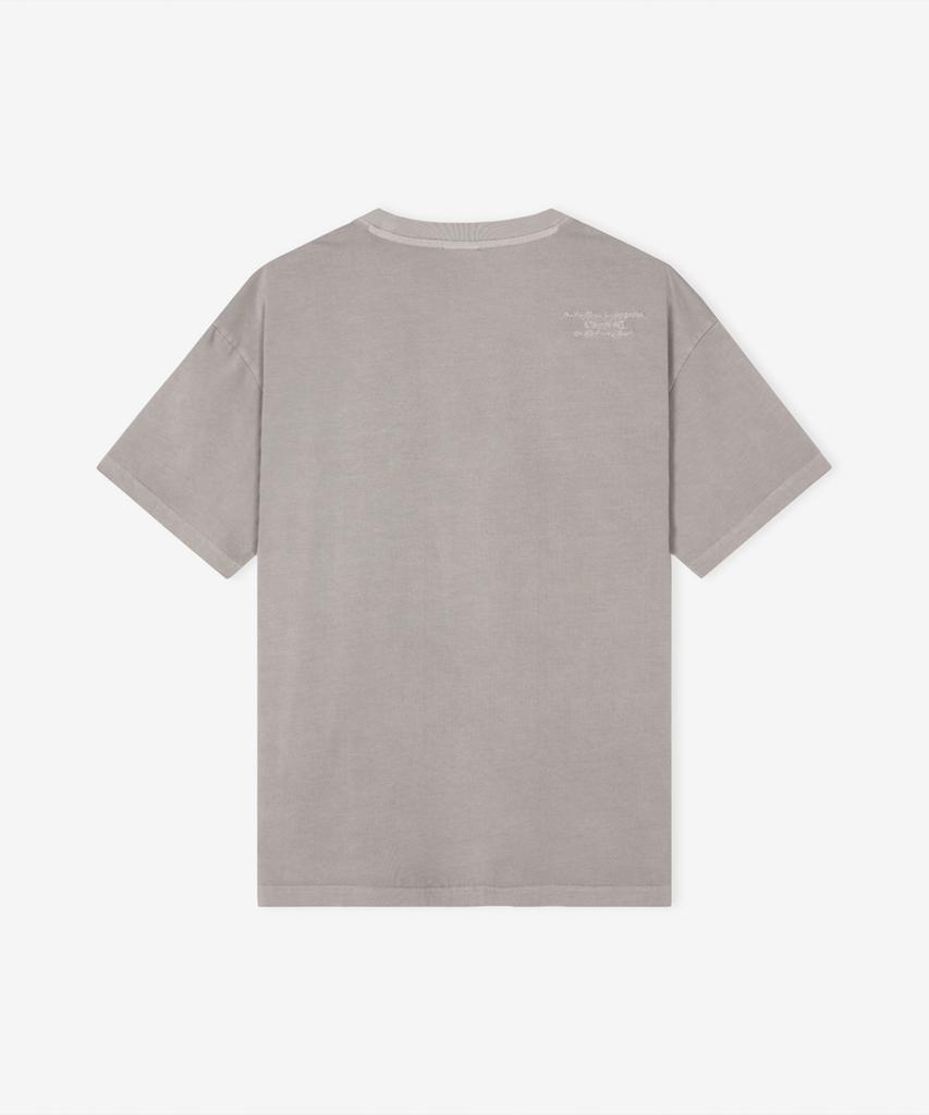 Nyuballanseu Nbneg21453 / Uni Essential Signature Dyed Short Sleeve Tee (Dyeing Gray)