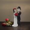 Skeleton Figurine Resin Clearance Halloween Decoration, Gothic Lovers Romantic Bride & Groom Figurine Wedding Statue, Anniversar