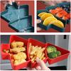Amosfun Christmas Tree Snack Serving Tray 3 Grids Tree Shaped Plates for Dried Fruits Candy Nuts Treats Snack Christmas Party Favors 7 x 10 x 1.2