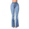 High Waist Stretch Wide Leg Jeans Women Comfortable Office Casual Trousers Slim Fit Flared Denim Pants