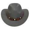 Western Cowboy Top Hat Spring And Autumn New Jazz Hat Big Brim Pentagram Belt Accessories Felt Hat Men And Women