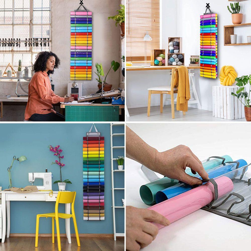 Application Wrapping Paper Hanging Organizer Storage Wall Mount Storage Rack Vinyl Roll Holder