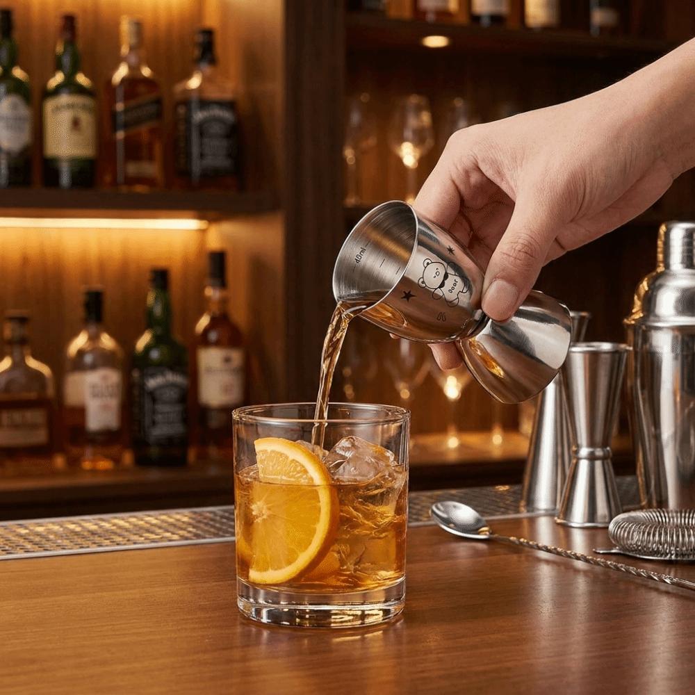 30/60ML Stainless Steel Jigger Accurate Bar Jigger Creative Measuring Cup Bar Tools