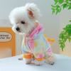 Cartoon Winter Puppy Clothes Colorful Style Dog Cosplay Apparel Pet Dinosaur Costume  Autumn Winter