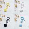 Heart Alloy Keychain Diy Mobile Phone Chain With Bead Pendant For Women