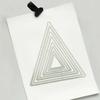 Retro for Triangle Wave Frame Cutting Die Carbon Steel Template Festive DIY Deco