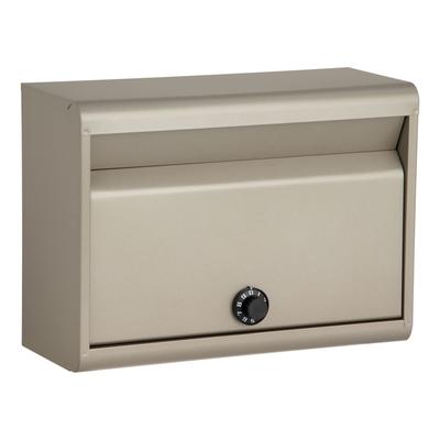 Green Life Wall-Mounted Post Box [Made In Japan] Steel, A4 Size Compatible, Dial Lock, Titanium Gray FH-50DTGY
