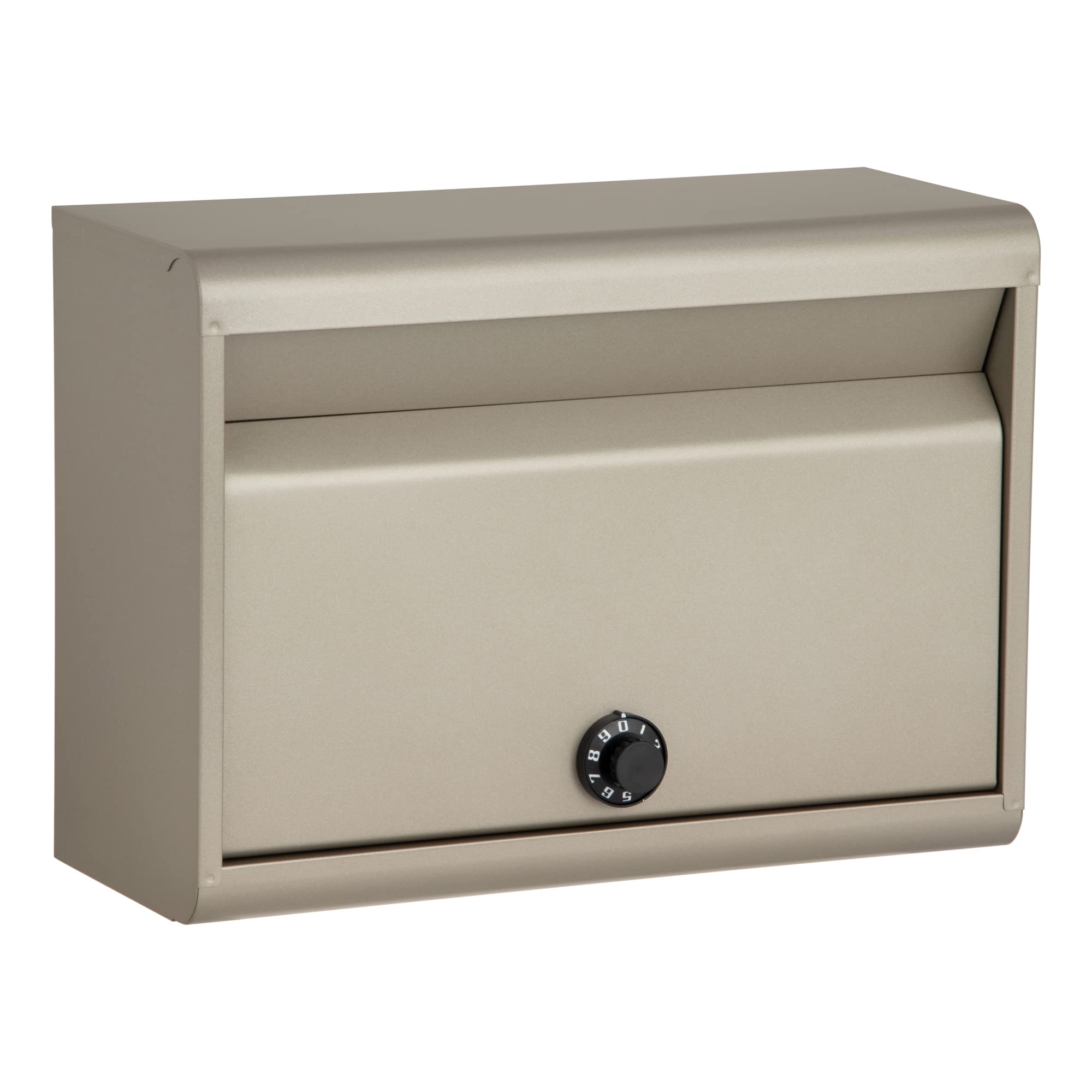 

Green Life Wall-Mounted Mailbox [Made in Japan] Steel, A4 Size Compatible, Combination Lock, Titanium Gray, FH-50DTGY