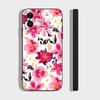 Art Flower For IPhone 15 16 14 Plus 13 12 11 17 Pro Max 17 Air Black Soft Phone Cover