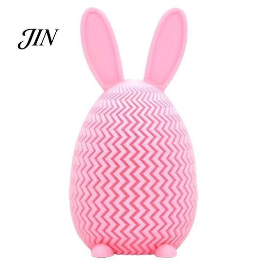 Kids Candy Organizer 3D Printed Bunny Ear Egg Box, Rabbit Storage Box Container for Home Shelf Mantle Display, Easter Basket Stuffers PLA