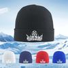 Symbolblack metal style design Knitted Hat Unisex Women Unisex Beanie Pullover Cap Winter Thermal Warm Christmas Outdoor Cycling H