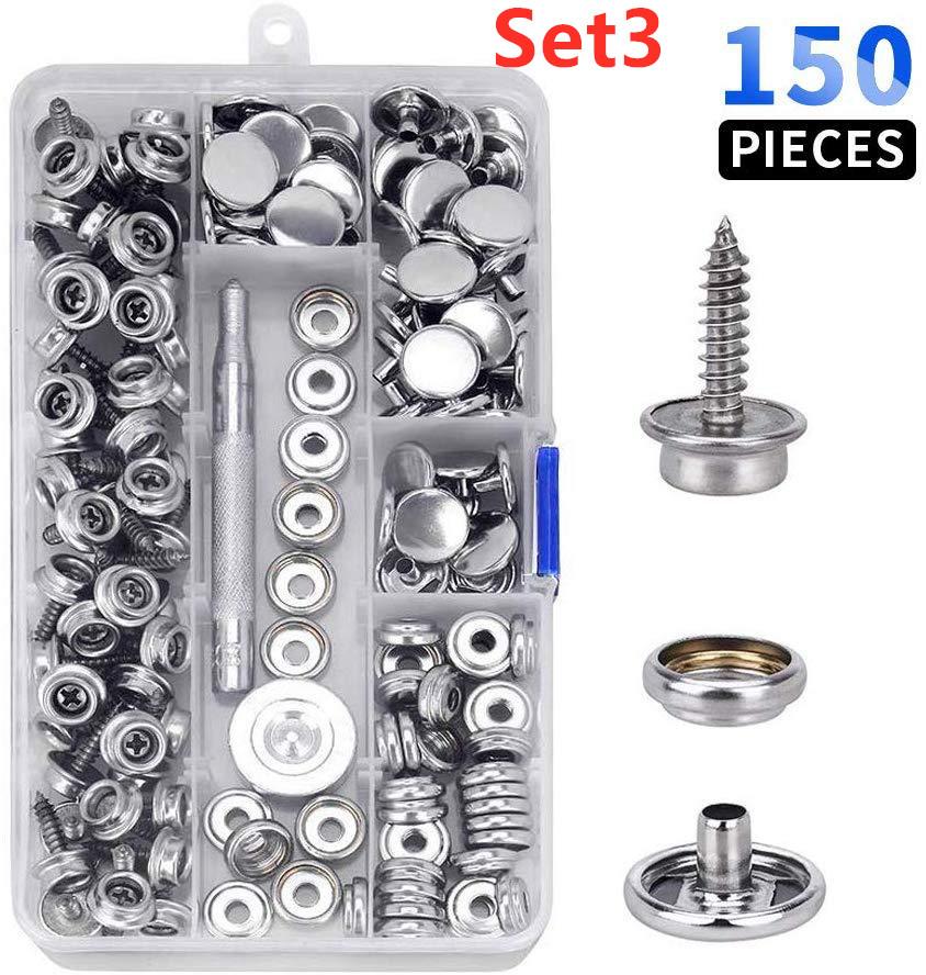 

Комплект из 270/150 предметов из нержавеющей стали морского класса, брезент и обивка для лодок, кнопки застежки с установочным инструментом