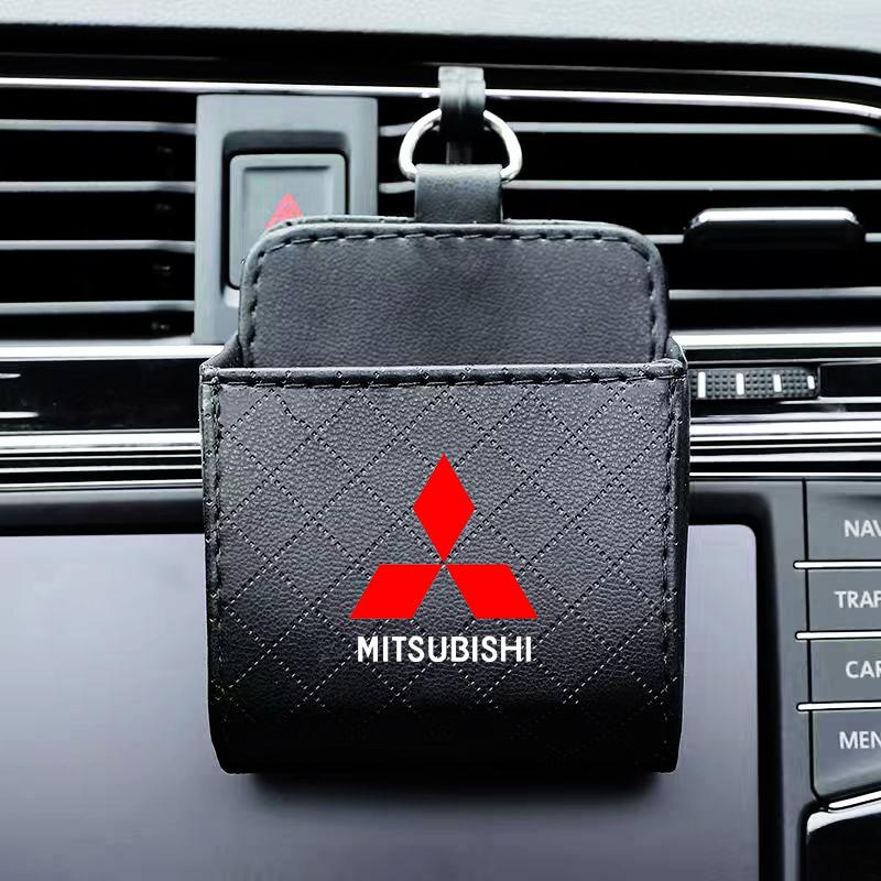Pudełko do przechowywania wylotu powietrza w samochodzie Organizer na telefon i okulary Do Mitsubishi Outlander I200 Pajero Eclipse ASX Lancer Space Delica Ex