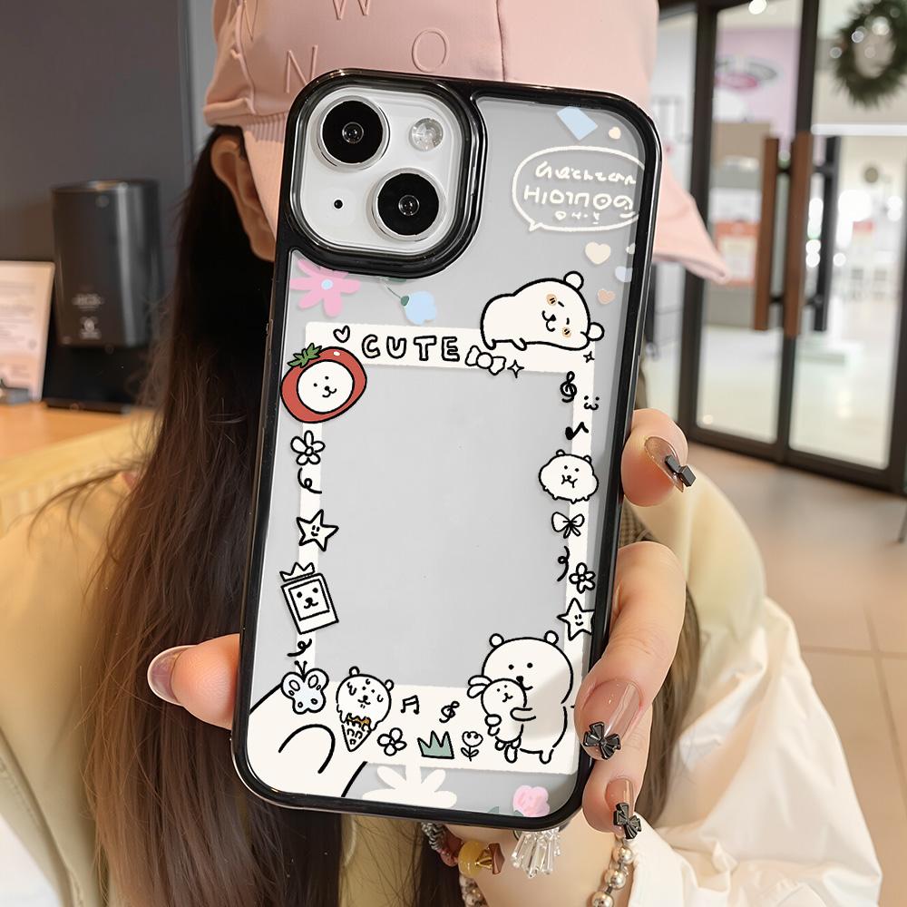 Acrylic Phone Case for iPhone 11 12 13 14 Pro 12 14 16 Pro Max for Samsung A16 A36 A56 S24 FE High-quality Painted Anti-fall Mobile Phone Case
