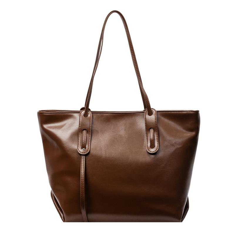 Large Capacity Tote Bag with Dual Handles Stylish Women's Shoulder Bag for Work Shopping and Everyday Use