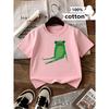 European sizes Boys T Shirt Casual Short Sleeve T-ShirtGreen Frog Sitting Pose Fun Summer Design, Regular Fit for Casual Attire, Playful Kids Fashion