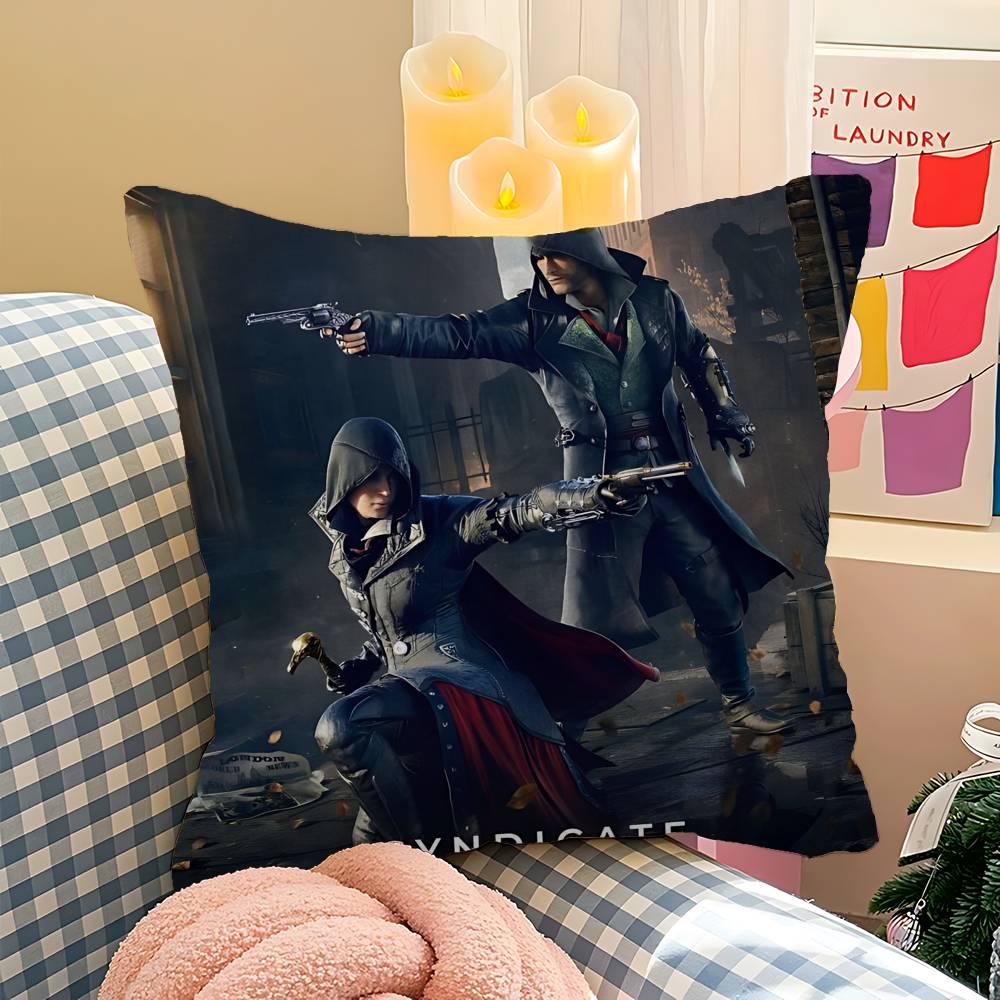 Game Classic A-Assassins Cool C-Creed Cushion Cover Polyester Sofa Cushions Decorative Throw Pillows Home Decoration Pillowcover