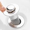 Basin Drain Filter with Hair Catcher Universal Drain Filter Stainless Steel Popup Sink Stopper Fits Bathroom Laundry Sink Drains