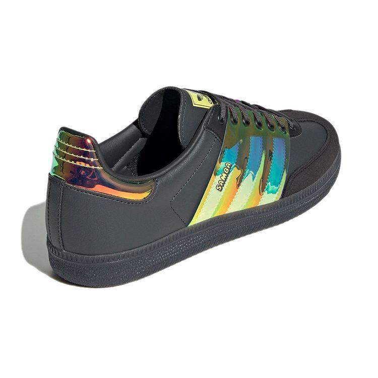 adidas Samba OG Šedé Duhové Unisex Tenisky Šedá-Šest Pulzů-Žluté Jádro-Černá GX1025