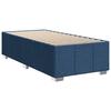 Box Spring Bed with Mattress and Headboard Blue 90 x 200 cm Fabric