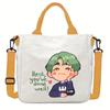 Felix Kpop Band Super Star Printed Crossbody Bag Casual Canvas Shoulder Bags