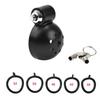 KKSEXY Chastity Belt Click Lock Chastity Device Male Chastity Lock ABS Material Chastity Device 5 Rings with Cock Cage Chastity Cage SM Adult Toys