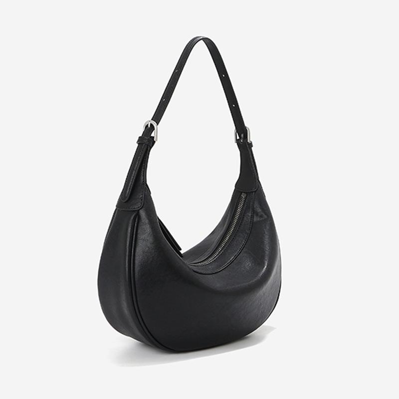 2026 Neue Halbmond-Hobo-Tasche Damen Große Schultertasche Leder Damen-Tasche High-End Nische Unterarmtasche