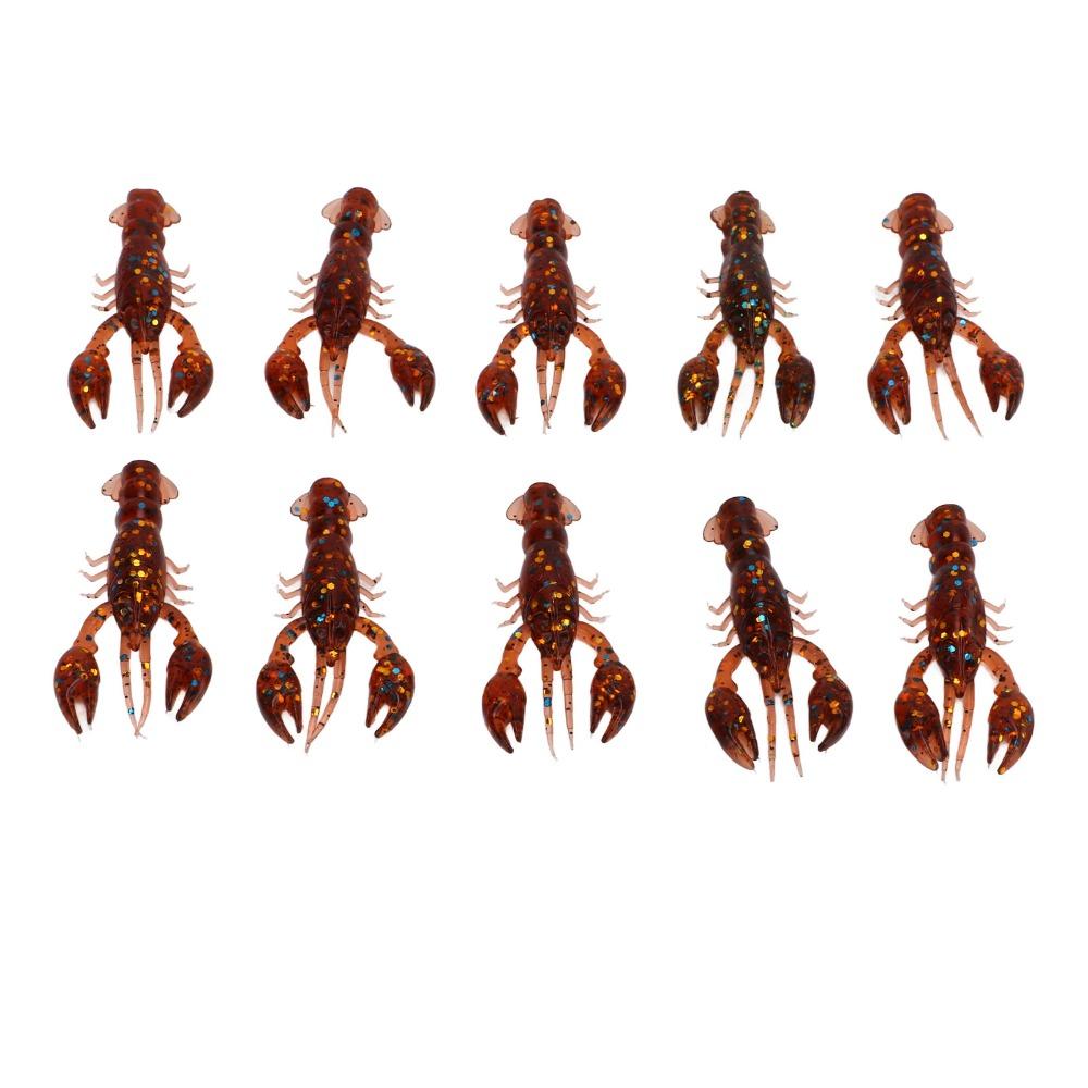 20PCS 5.5cm Fishing Lure Soft Artificial Lure Durable Crawdad Bait  Bass Fishing