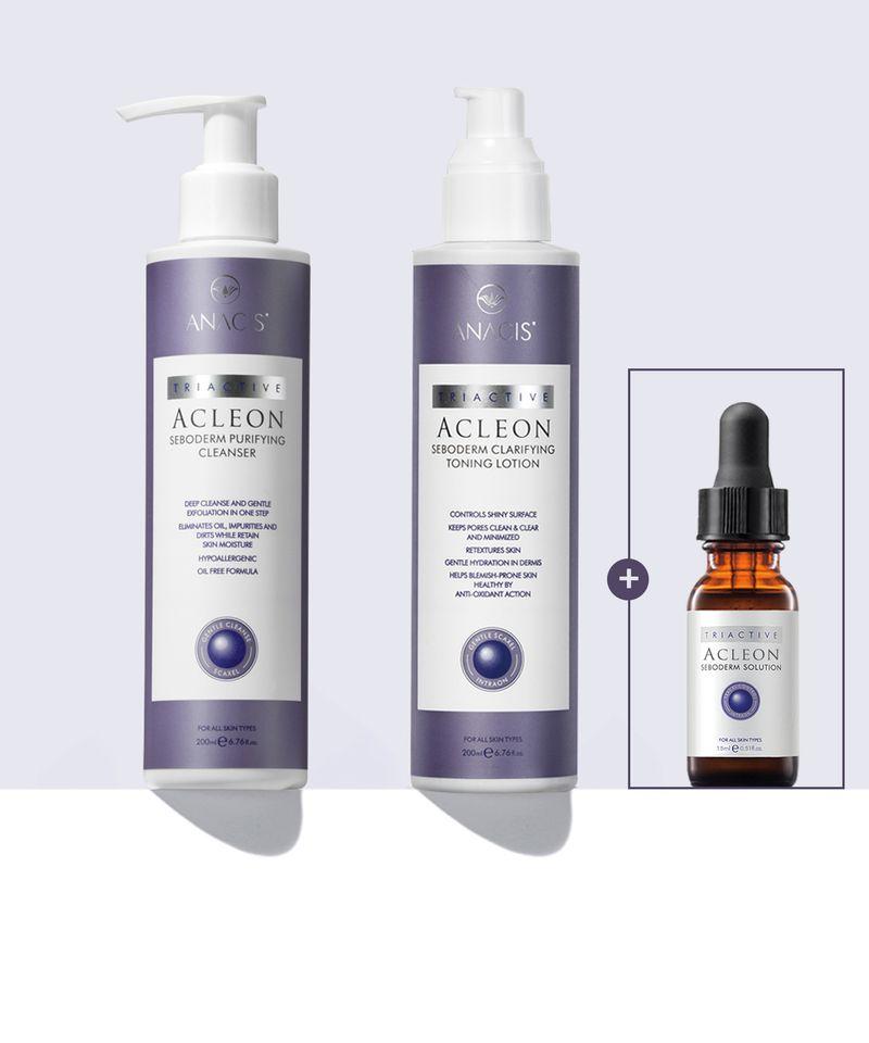 Anasis Teen Acne Cosmetics Mildly Alkaline Cleansing Foam, Pore Ampoule, All-in-One Skin Lotion 3-Piece Set