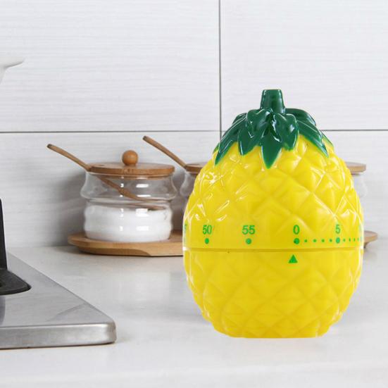 Kitchen Timer Pineapple  Shape Mechanical Rotation Manual Countdown Timer Kitchen Accessories