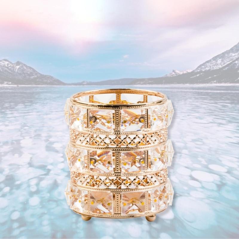 Pencil Holder Desktop Makeup Brush Holder Home Desk Ornaments for Bedroom Vanity