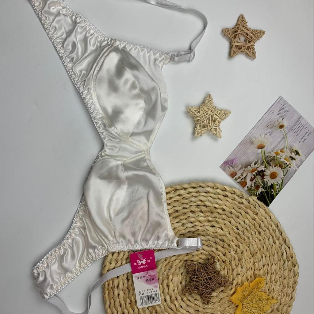 Silk Seamless Plus Size Wire-Free Sleep Bra for Women and Girls