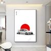 Modern Cool Japanese Style Car Canvas Painting Wall Art Pictures Posters and Prints Artwork for Living Bedroom Home Decoration No Frame