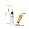 CERRXIAN Pure 2mm Pin Audio Banana Speaker Cable Banana Clip Speaker Cable Terminal Audio Cable Terminal 24K Gold Plated Speaker Terminal Pin Plugs of
