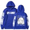 Funny Anime  Spy X Family Anya Forger Kawaii Hoodies Fashion Streetwear Harajuku Black And White Graphics Winter Warm Sweatshirt