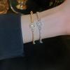 Xiaohongshu Style Colored Zircon Bracelet - Simple, Fashionable, and Versatile Women's Jewelry