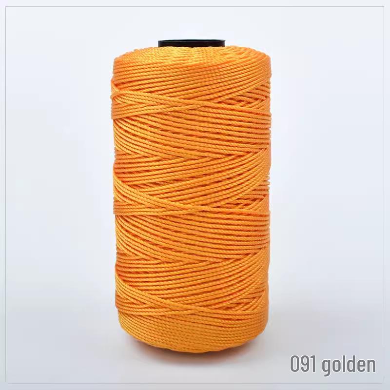 Chunky Wool & Ice Silk 3-Ply Yarn for DIY Crochet: Hand-Knitted Bag, Summer Hat, Shoes, and Seat Cushion