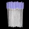 Pack of 50 Colorful Crystal Rod Disposable Eyelash & Eyebrow Nylon Brushes