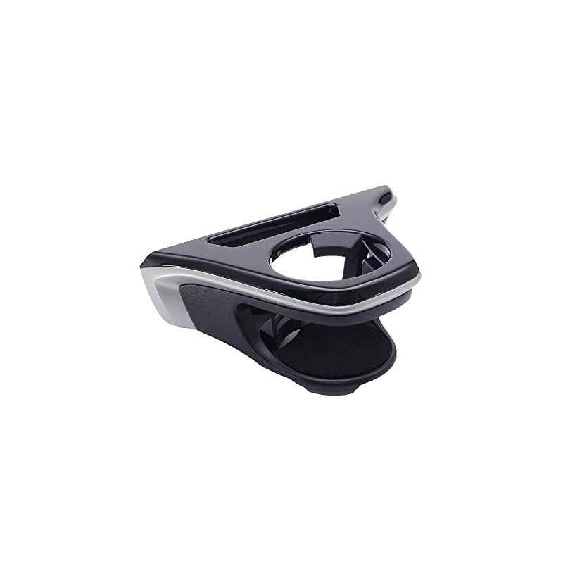 Tsuchiya Yac Vehicle-Specific Toyota Corolla Cross Air Conditioner Drink Holder for Passenger Seat, Black/Silver, 16.4cm Long x 14cm Wide x 21.9cm