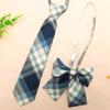 Jk Free Tie Necktie Set Bow Tie College Style Korean Version Professional Wear Jk044 Baa Plaid Tie Necktie