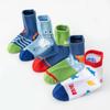 5 Pairs Boys Cartoon Dinosaur Socks Comfortable Breathable Cotton Kids Socks For All Seasons Daily Wear