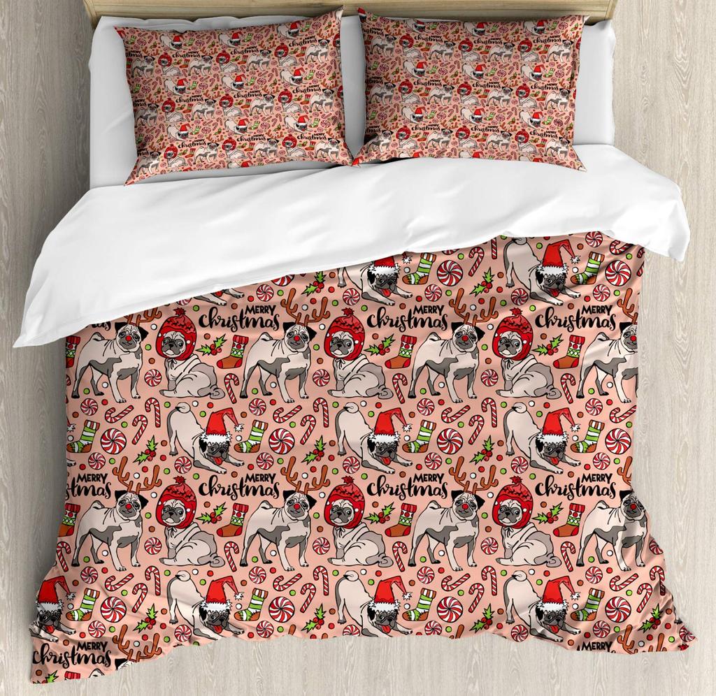 Cute Kitten Bedding For Girls Boys Black Cat Pattern 3 Piece Decorative Duvet Cover Set King Size Bedroom Decor Comforter Cover
