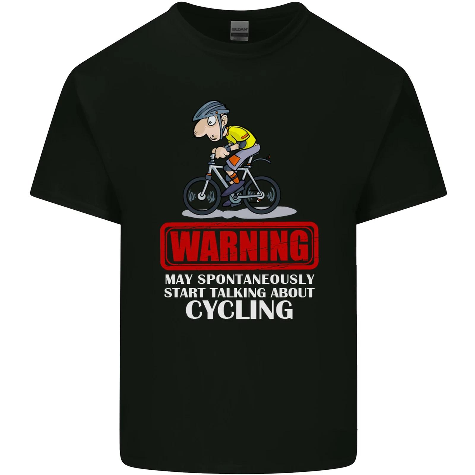 May Start Talking About Cycling Funny Kids T-Shirt Childrens S