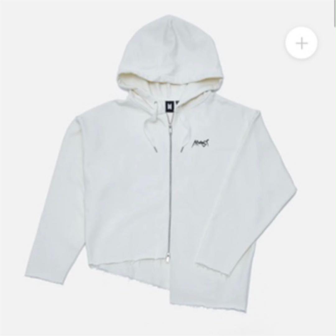 

[USED] BTS Jungkook Hoodie White M Size