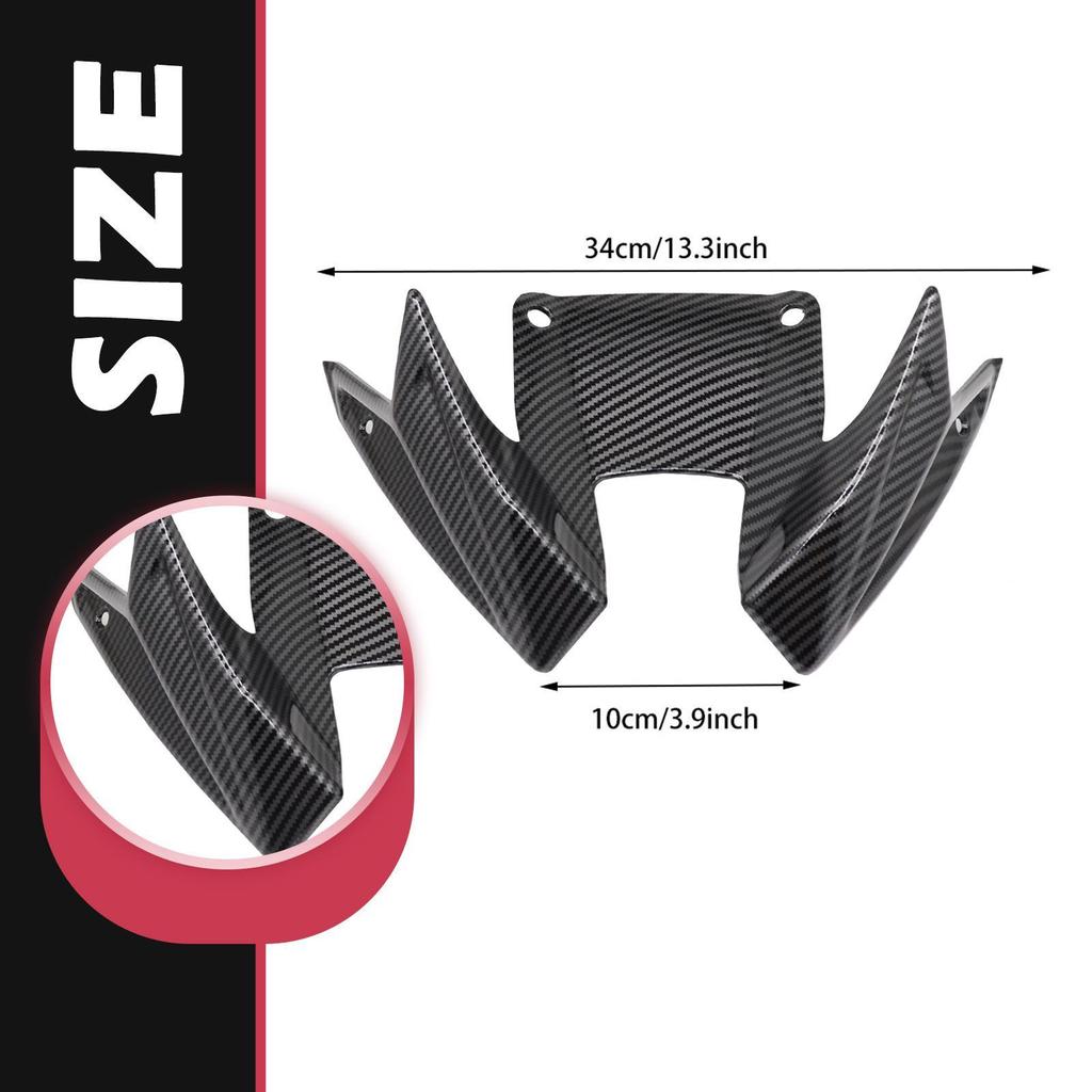 Motorcycle Front Spoiler Reliable Easy to Install Motorcycle Accessories Aerodynamic Wing Deflector for Honda CB 500 Hornet